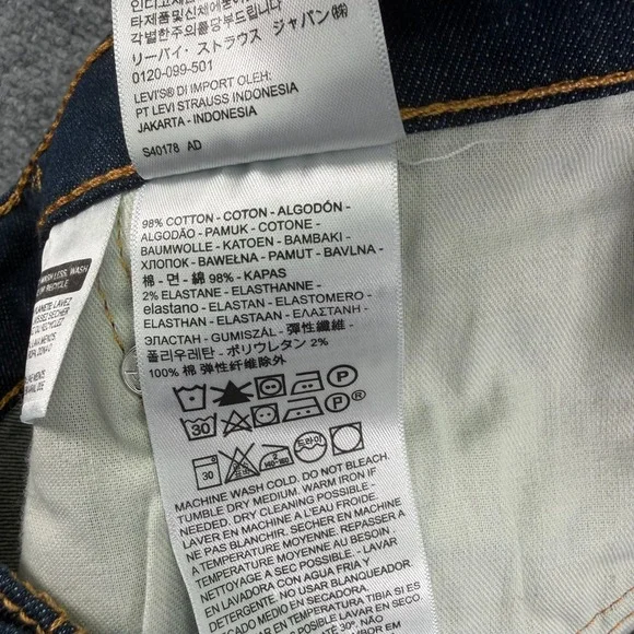 Levis Jeans Men 44x32 (Fit 44x30) Blue 541 Athletic Taper Stretch Big Tall Denim - Picture 8 of 16